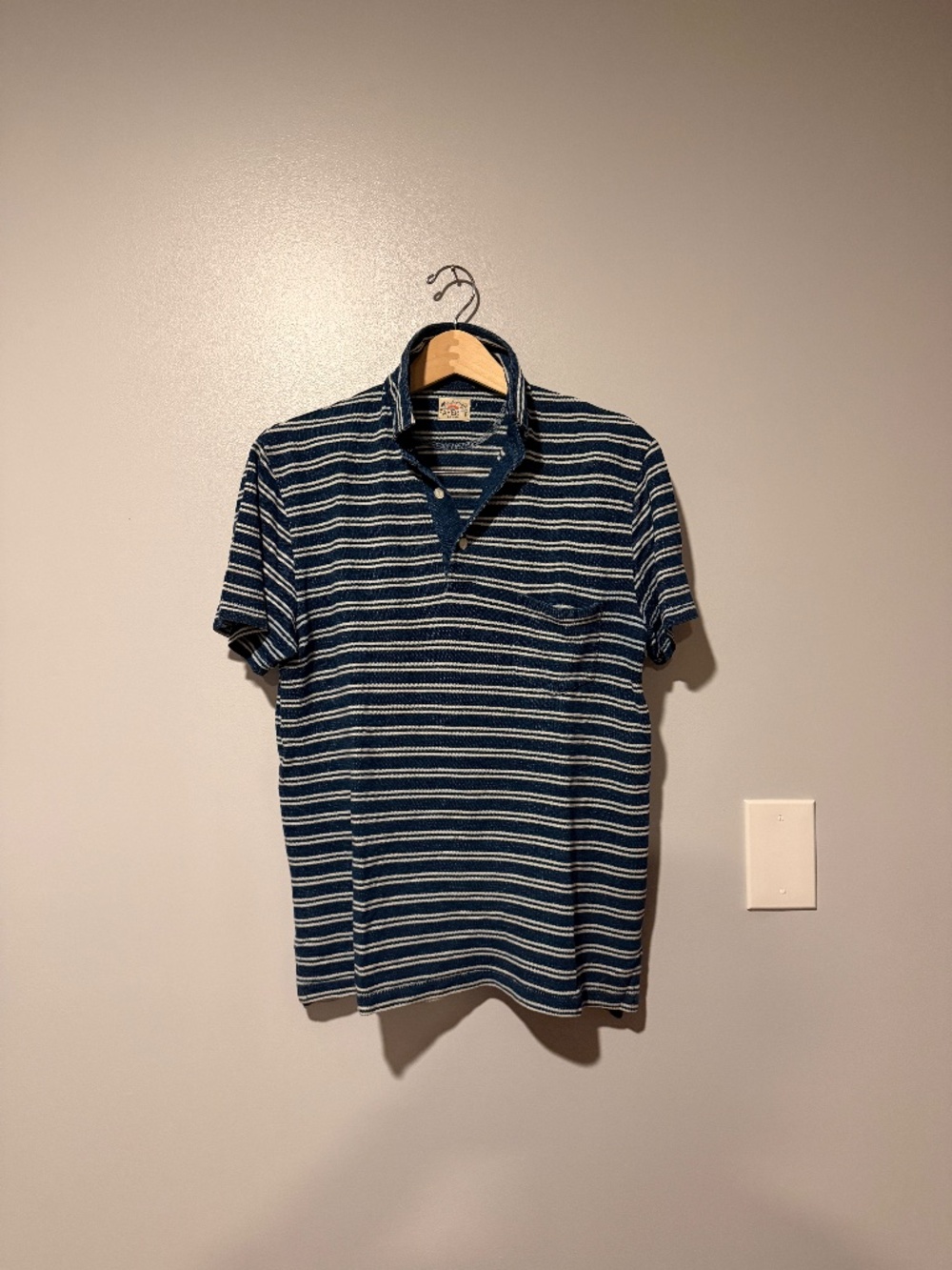 Faherty Indigo Polo